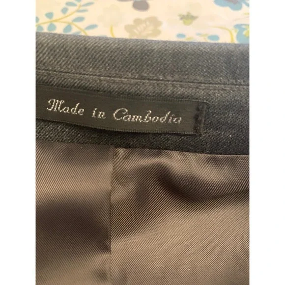 Kilburne and Finch Mens Gray Wool Blend Suit Jacket‎ Blazer 46PR 46W - Picture 9 of 12